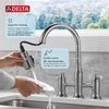 Two Handle Pull-Down Bridge Kitchen Faucet
