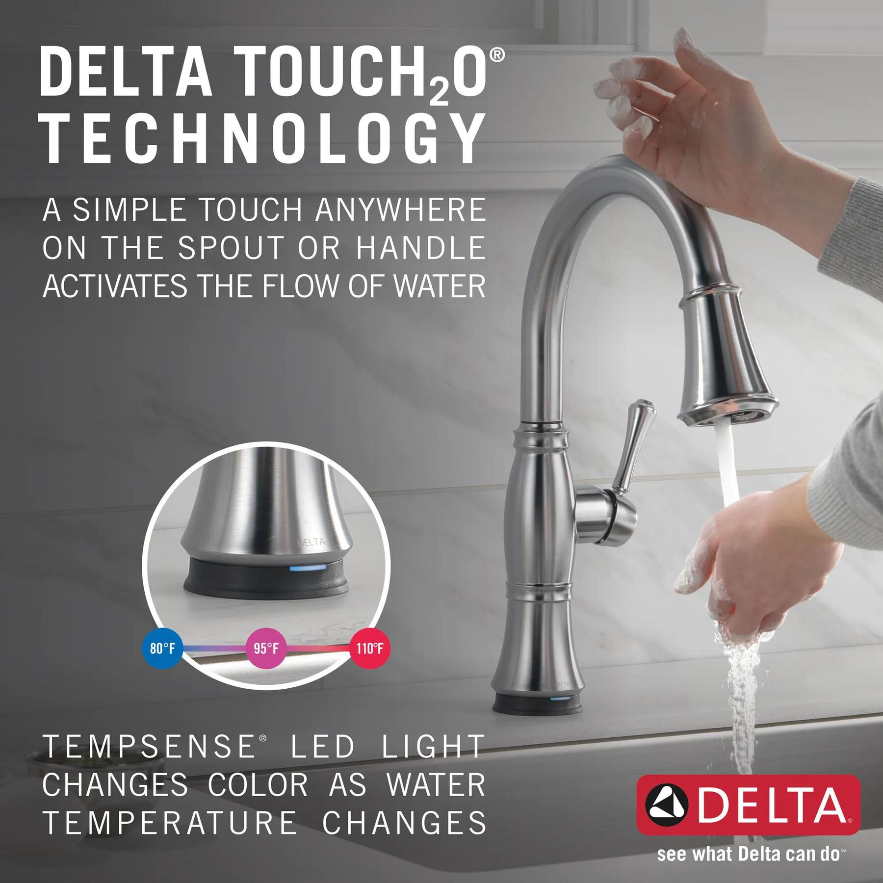 Single Handle Pull-Down Kitchen Faucet with Touch<sub>2</sub>O&reg; Technology and ShieldSpray&reg; Technologies (Recertified)