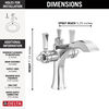 Two Handle Single Hole Monoblock Bathroom Faucet