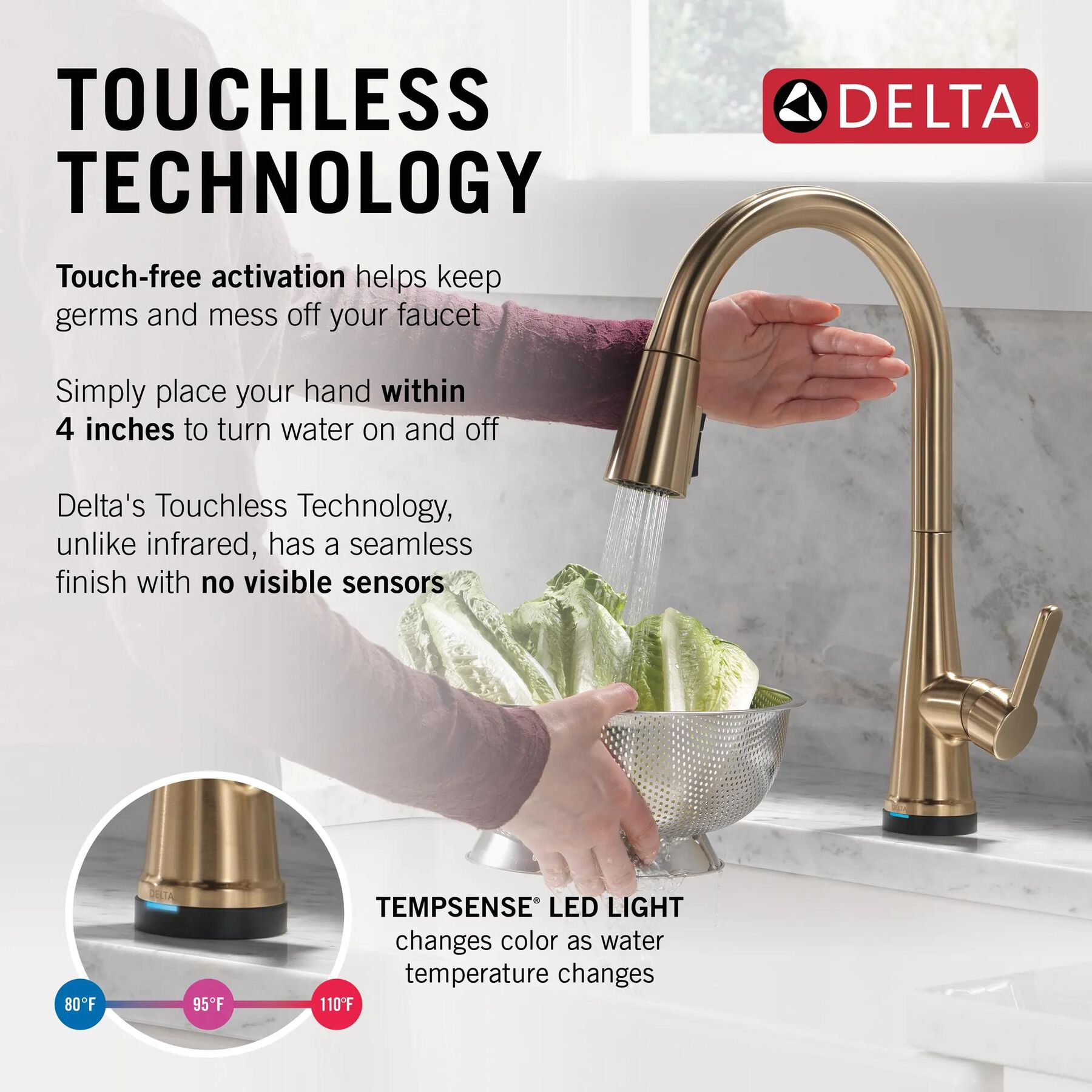 Single Handle Pull-Down Touch<sub>2</sub>O&reg; Technology Kitchen Faucet with Touchless Technology and Soap Dispenser