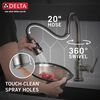 Single Handle Pull-Down Kitchen Faucet With Touch<sub>2</sub>O&reg;  Technology