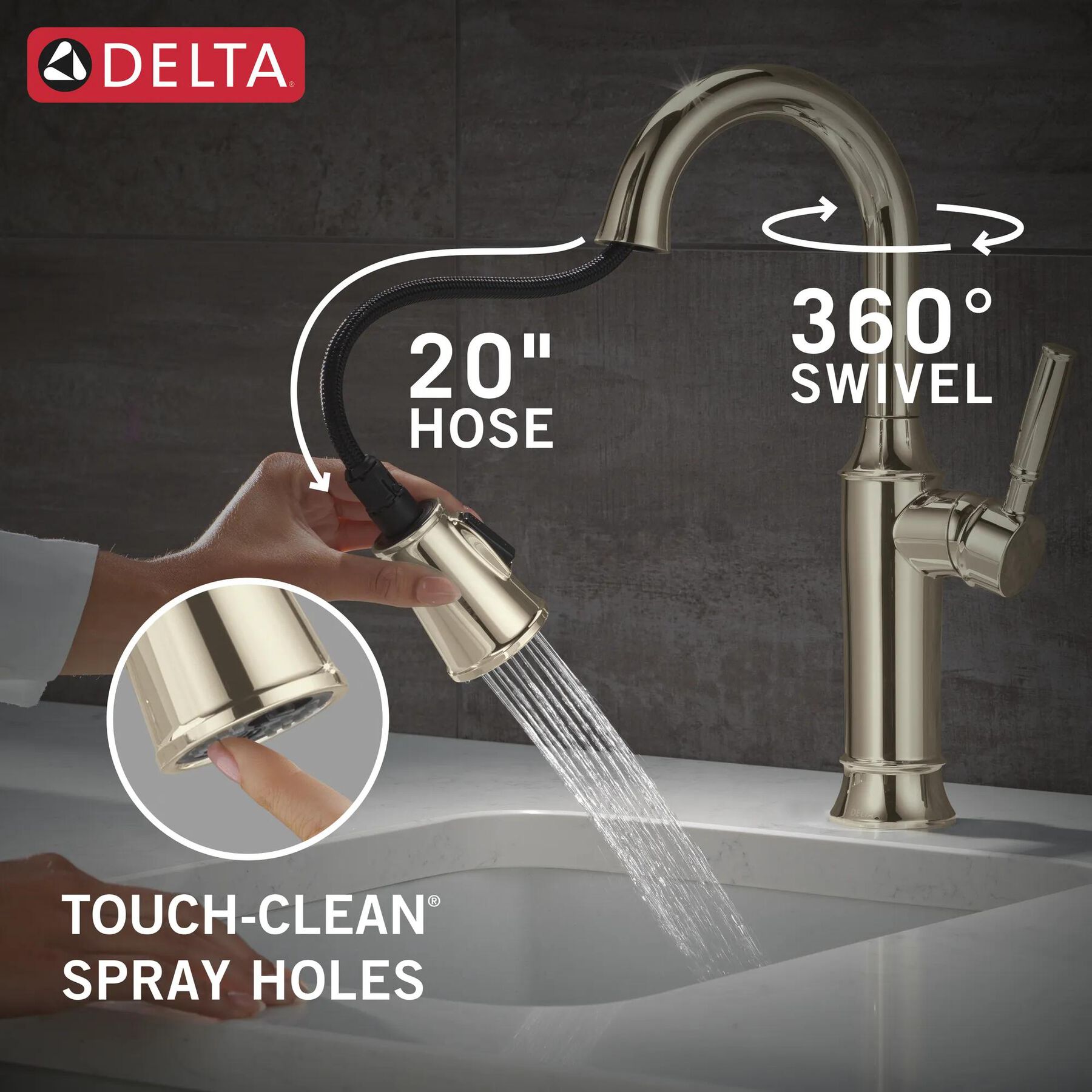 Single Handle Pull-Down Bar / Prep Faucet