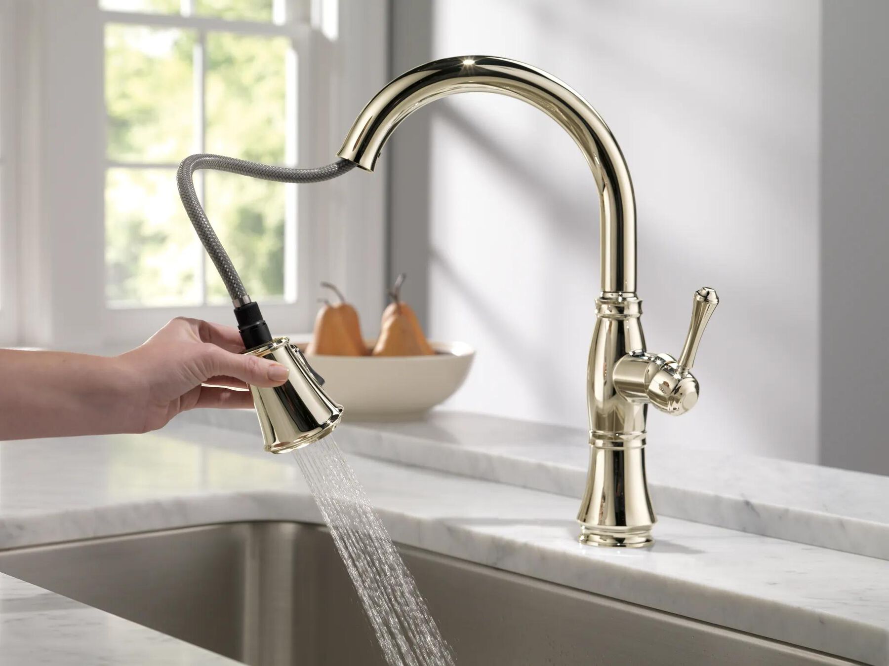 Single Handle Pull-Down Kitchen Faucet with ShieldSpray&reg; Technology