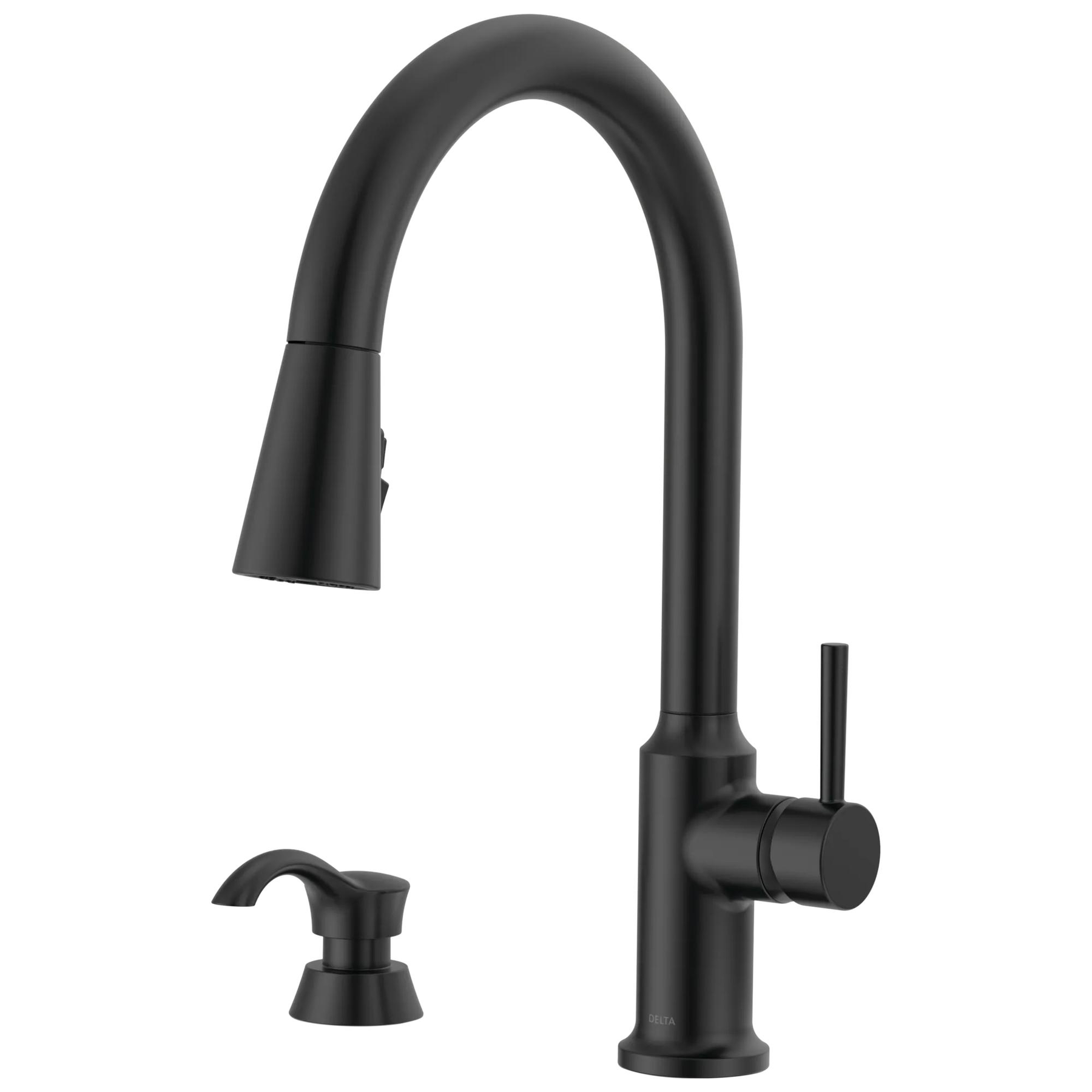 Single Handle Pull-Down Kitchen Faucet with Soap Dispenser and ShieldSpray&reg; Technology