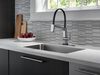 Single Handle Exposed Hose Kitchen Faucet with Touch2O Technology