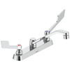 Two Handle 8 In Cast Deck-Mount Faucet