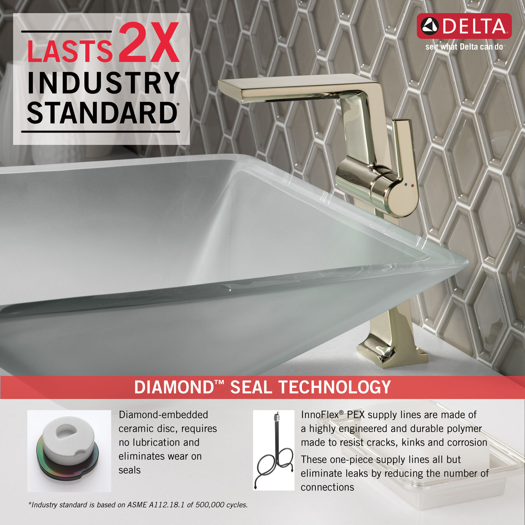 Single Handle Vessel Bathroom Faucet