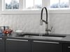 Single Handle Exposed Hose Kitchen Faucet with Touch<sub>2</sub>O Technology