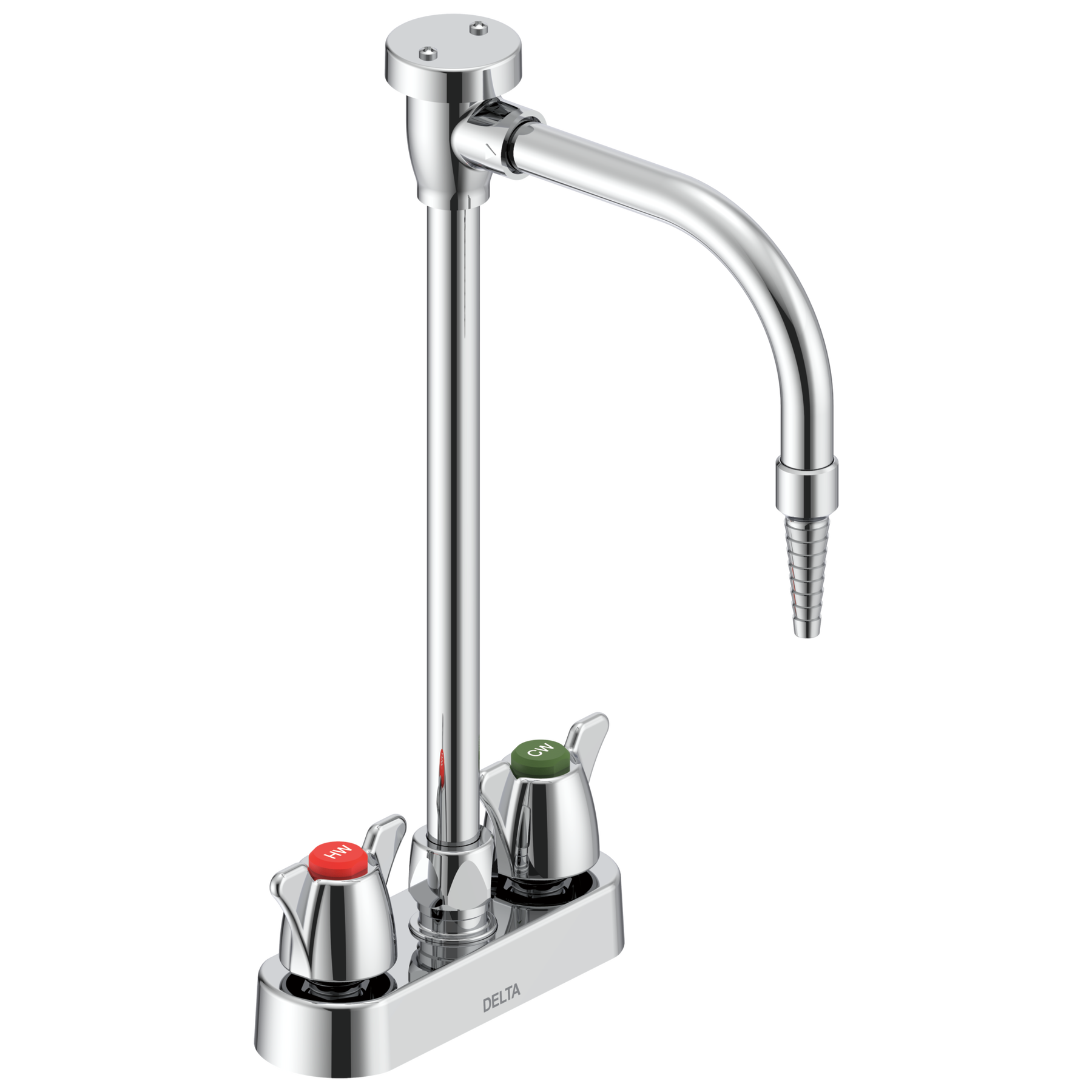 Two Handle 4 In Deck-mount Laboratory Mixing Faucet