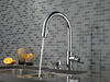 Single Handle Pull-Down Kitchen Faucet with Soap Dispenser