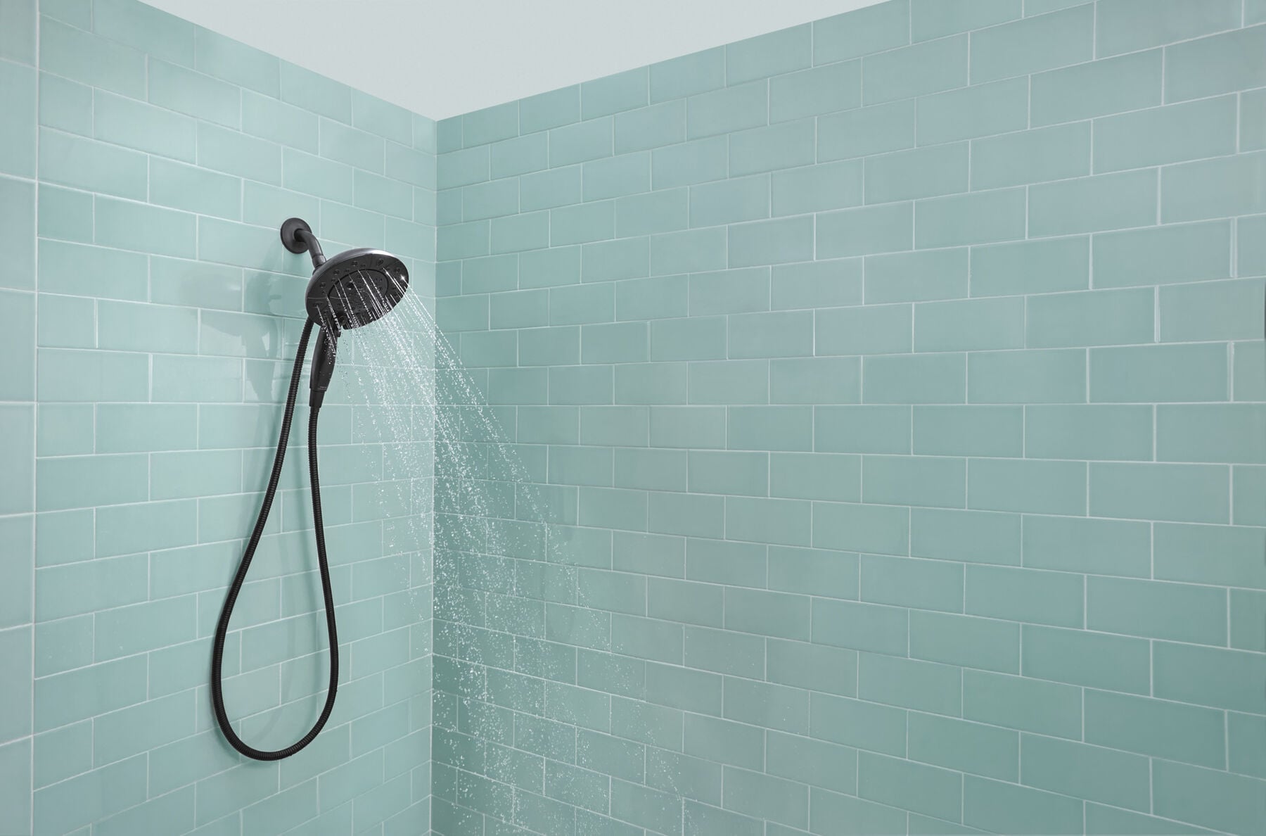 H<sub>2</sub>Okinetic&reg; In2ition&reg; 5-Setting Two-in-One Shower