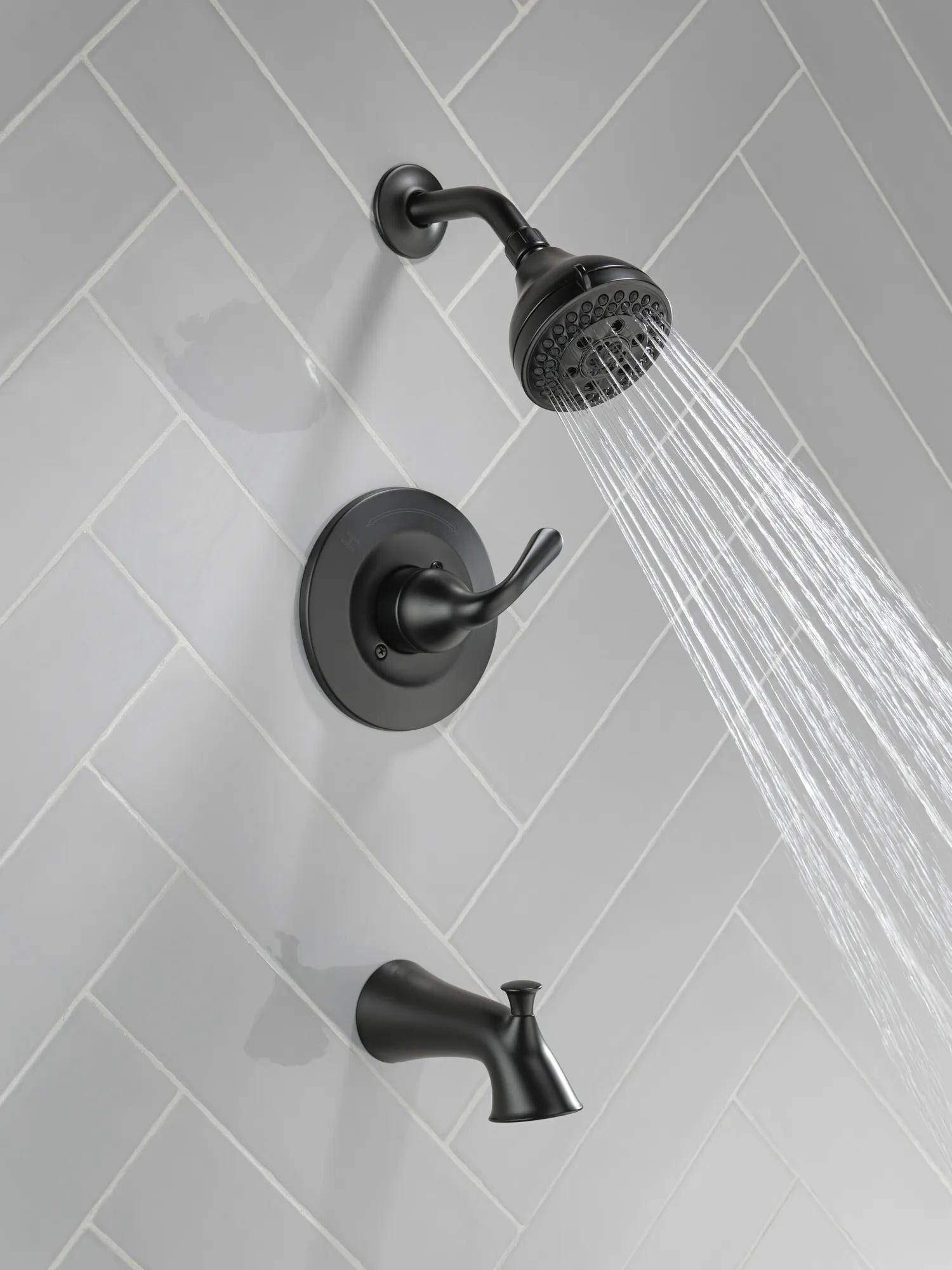 Monitor® 14 Series Tub and Shower in Matte Black 144764-BL | Delta