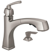 Single Handle Pull-Out Kitchen Faucet with Soap Dispenser