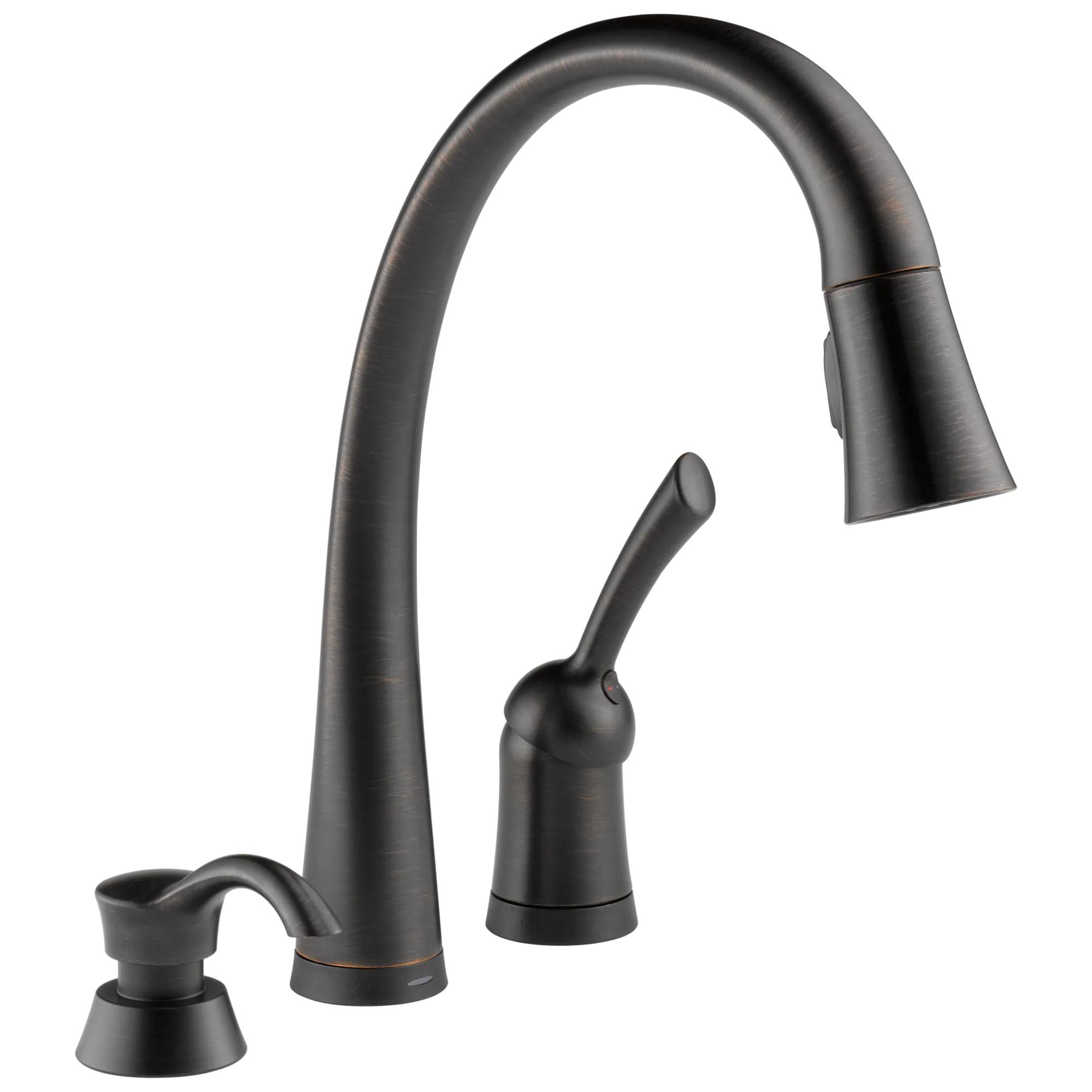 Single Handle Pull-Down Kitchen Faucet with Touch2O&reg; Technology and Soap Dispenser