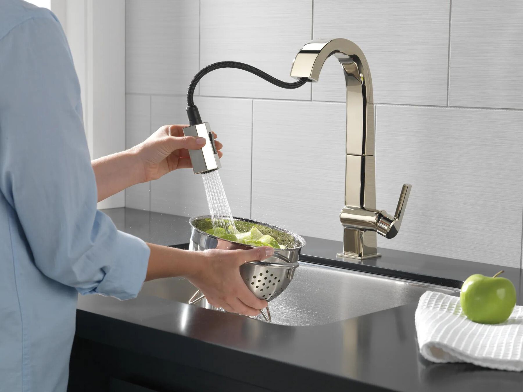 Single Handle Pull Down Bar/Prep Faucet