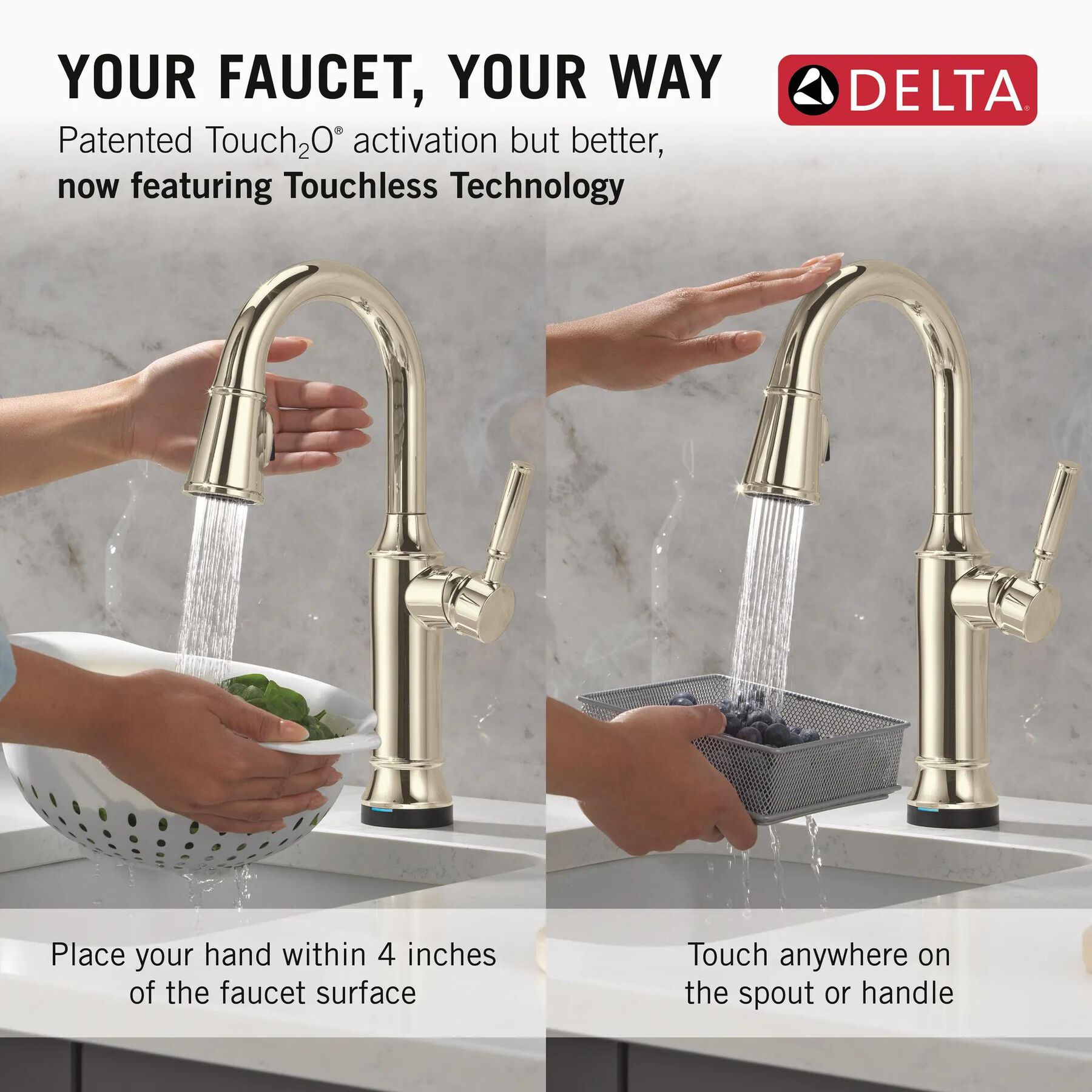 Touch2O&reg; Bar / Prep Faucet with Touchless Technology