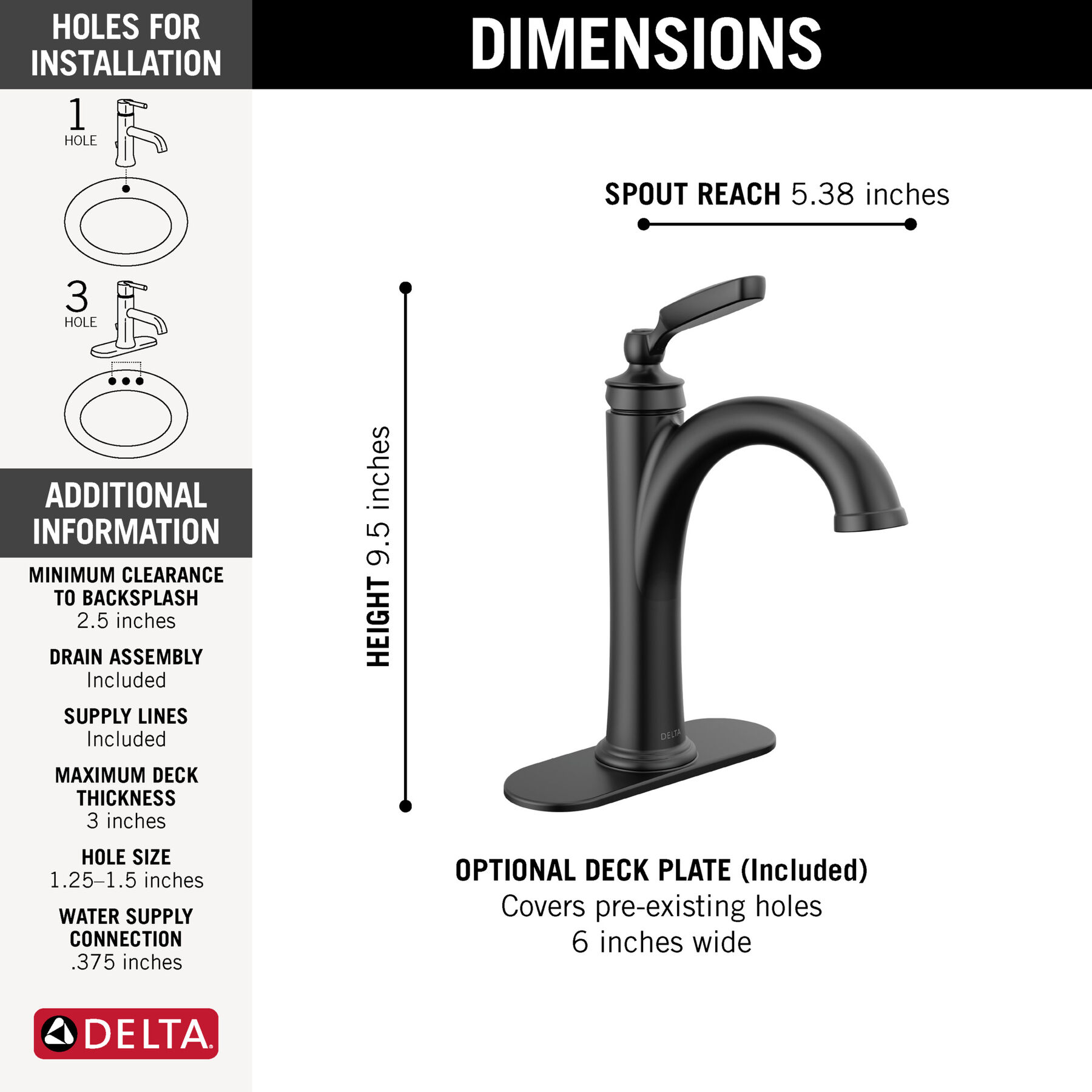 Single Handle Bathroom Faucet