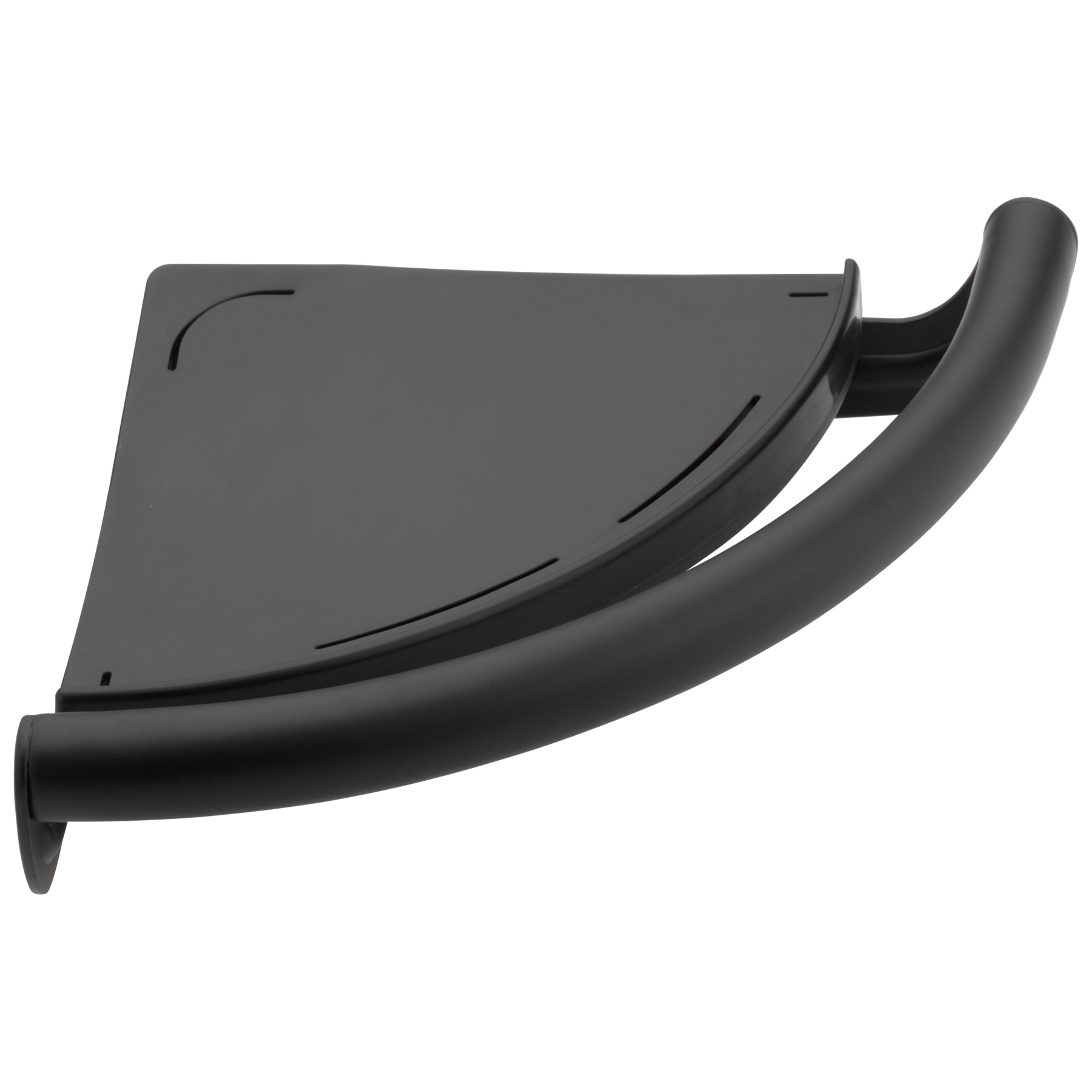 Contemporary Corner Shelf with Assist Bar