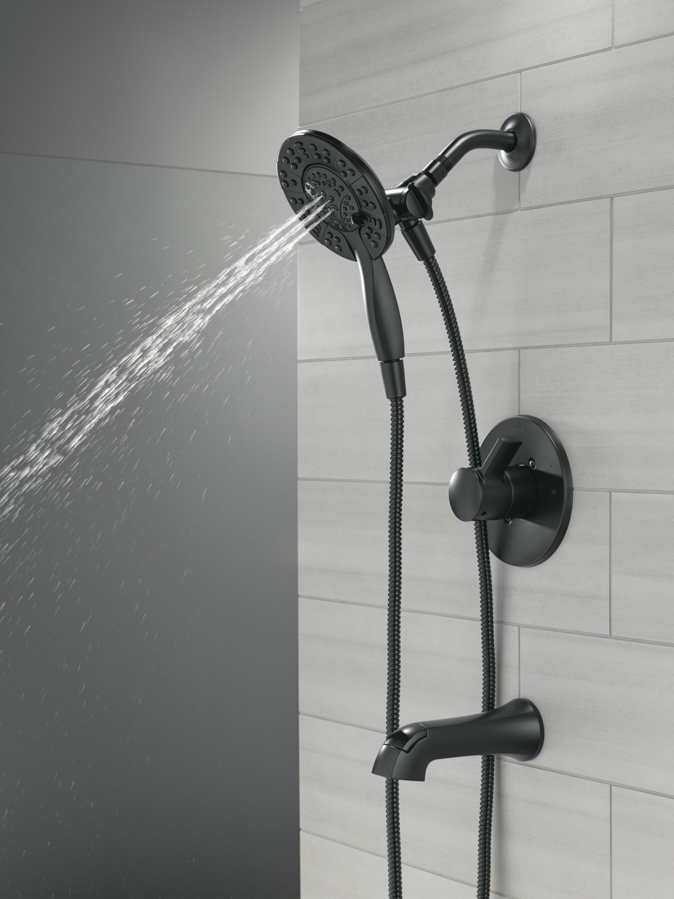 Tub Shower Trim with Universal Rough Bundle