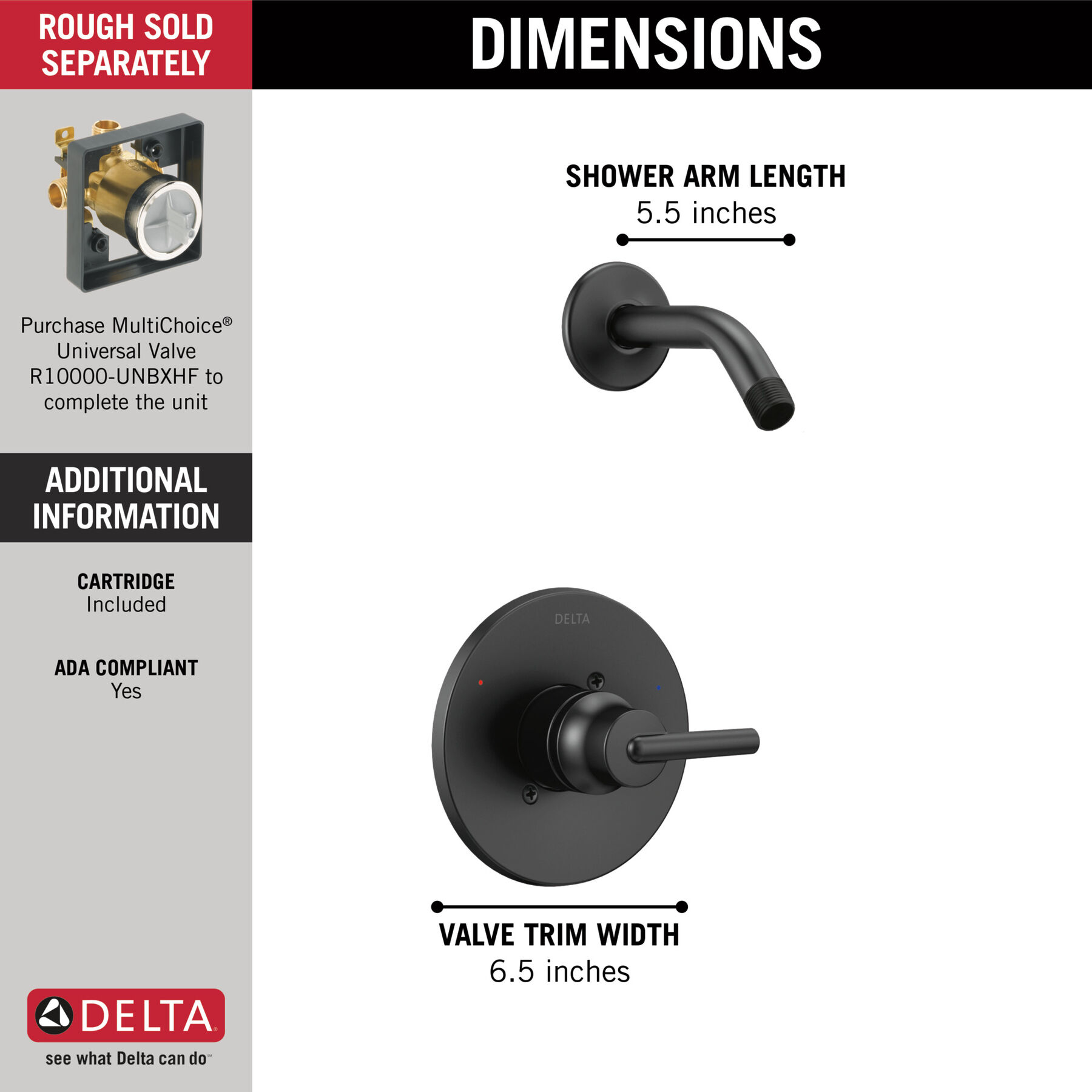 Shower Trim w/o Shower Head 14S (Recertified)