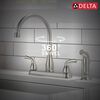 Two Handle Kitchen Faucet with Side Sprayer