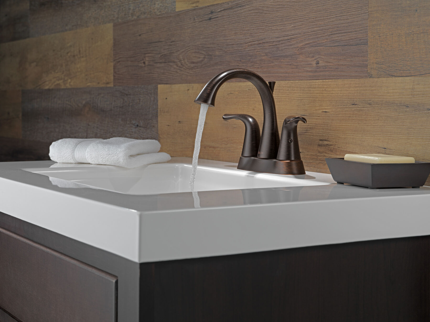 Two Handle Centerset Bathroom Faucet