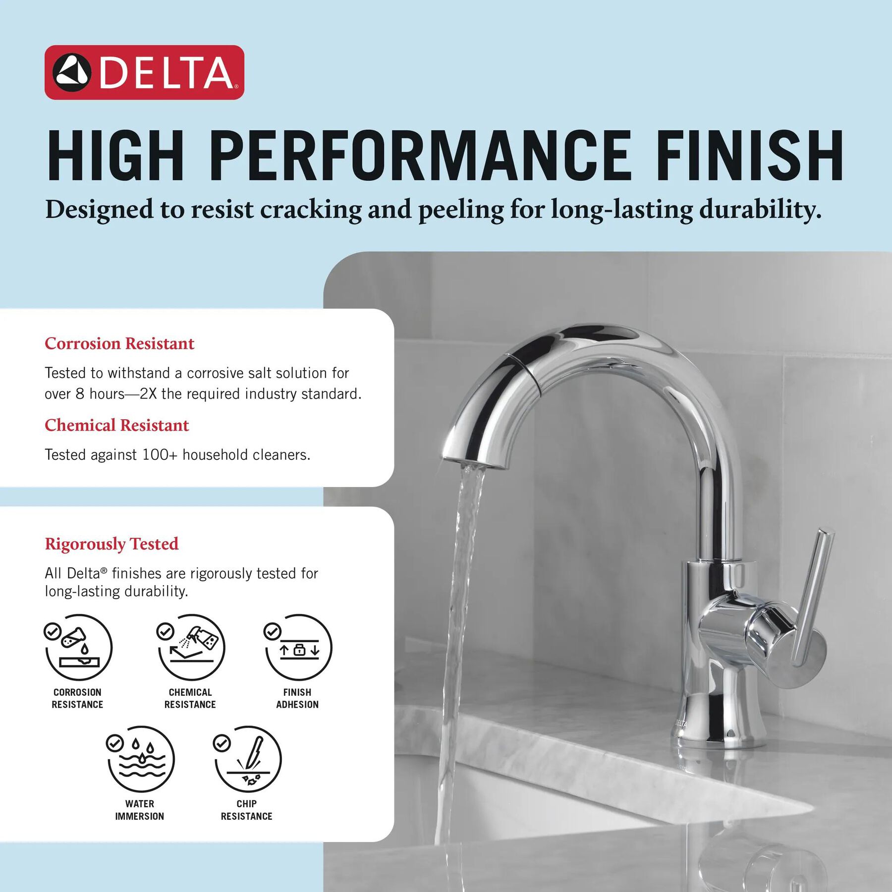 Single Handle Pull-Down Bathroom Faucet