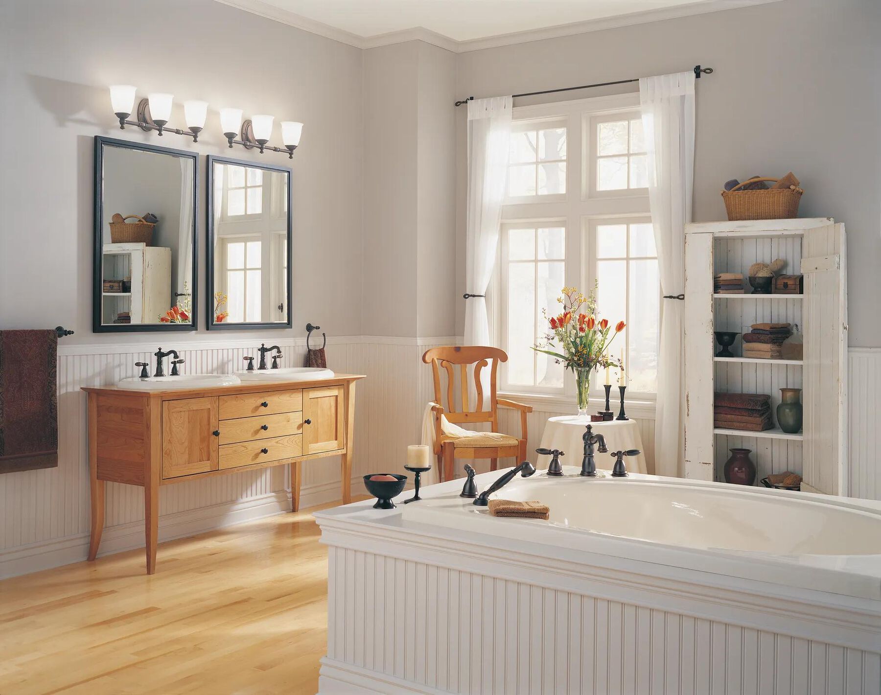 Metal Lever Handle Set - Roman Tub