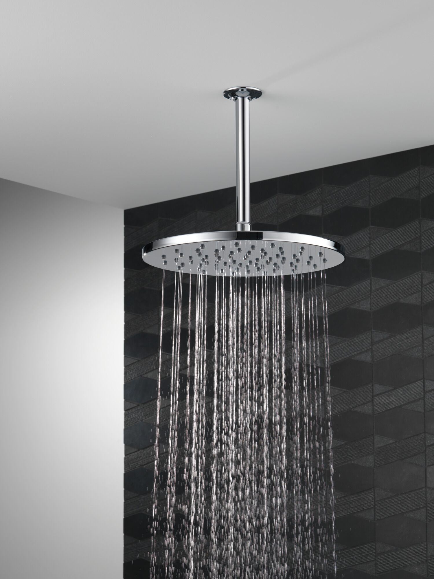 Single-Setting Metal Raincan Shower Head in Lumicoat® Chrome 52158