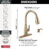 Single Handle Pull-Down Kitchen Faucet with Soap Dispenser and ShieldSpray&reg; Technology (Recertified)
