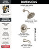 Widespread Lavatory Faucet with 14 Series Tub Shower Trim and Rough Bundle