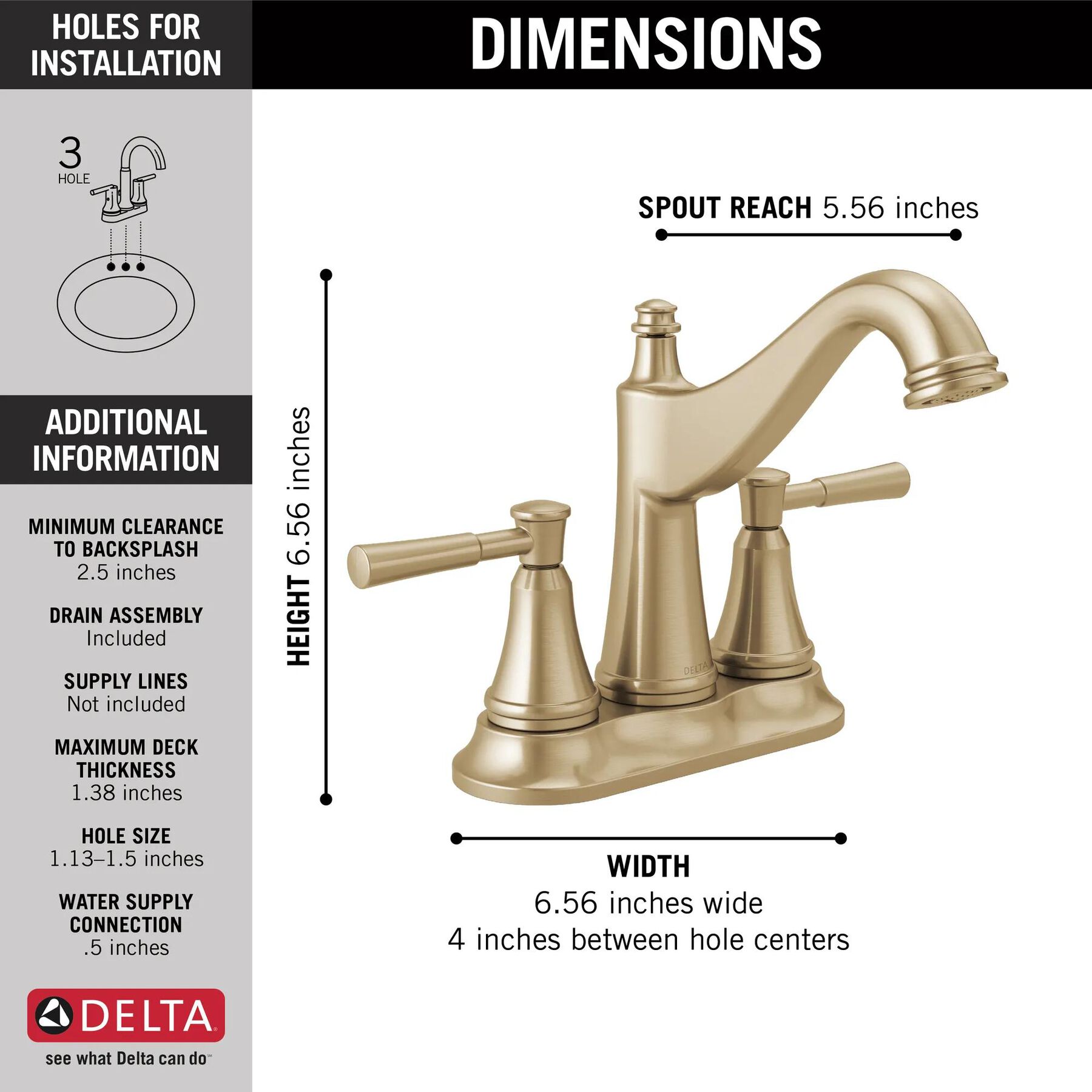Centerset Bathroom Faucet (Recertified)