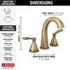 Two Handle Widespread Bathroom Faucet (Recertified)