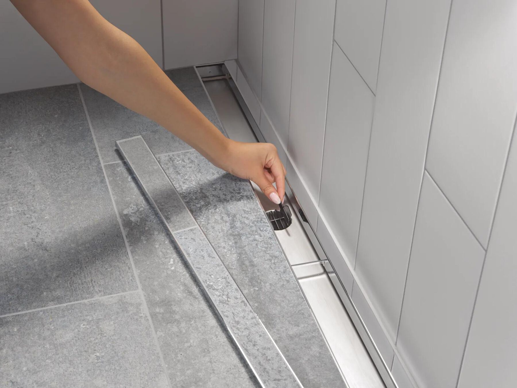36" Linear Shower Drain Wall Edge