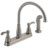 Two Handle Kitchen Faucet with Spray