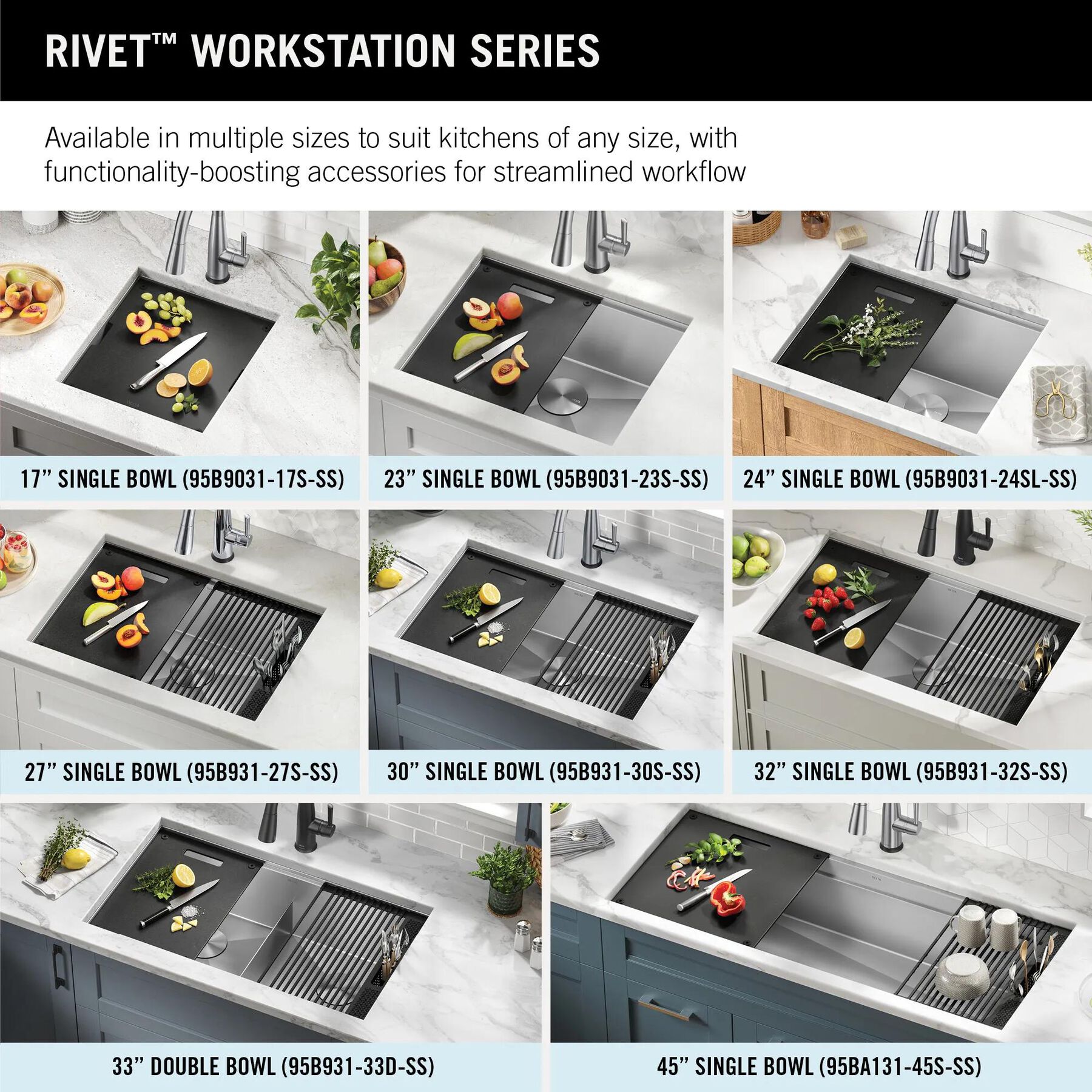17&rdquo; Workstation Undermount Single Bowl 16 Gauge Stainless Steel&nbsp;Bar Prep Kitchen Sink with&nbsp;WorkFlow&trade; Ledge and Accessories