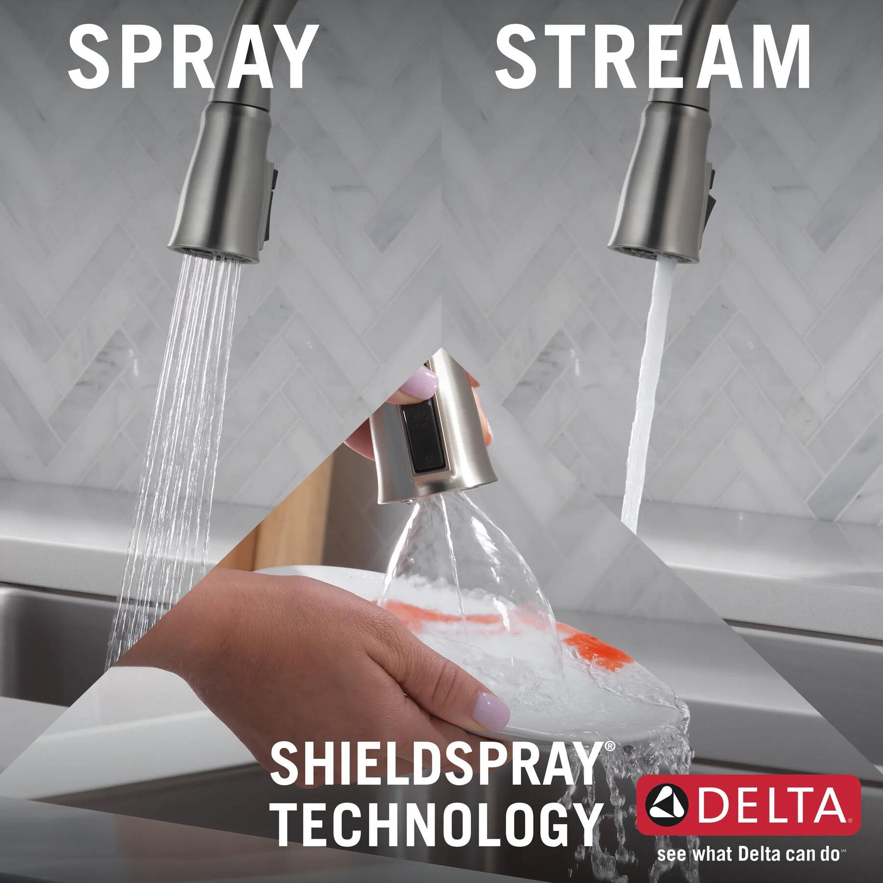 Single-Handle Pull-Down Kitchen Faucet with Touch<sub>2</sub>O&reg; Technology Technology