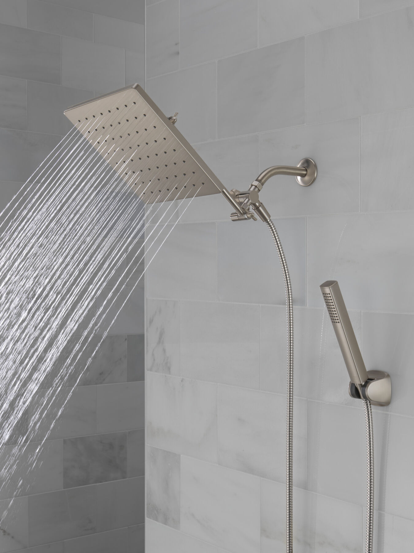 10 inch Raincan Shower Head & Hand Held Combo with Adjustable Extension Arm