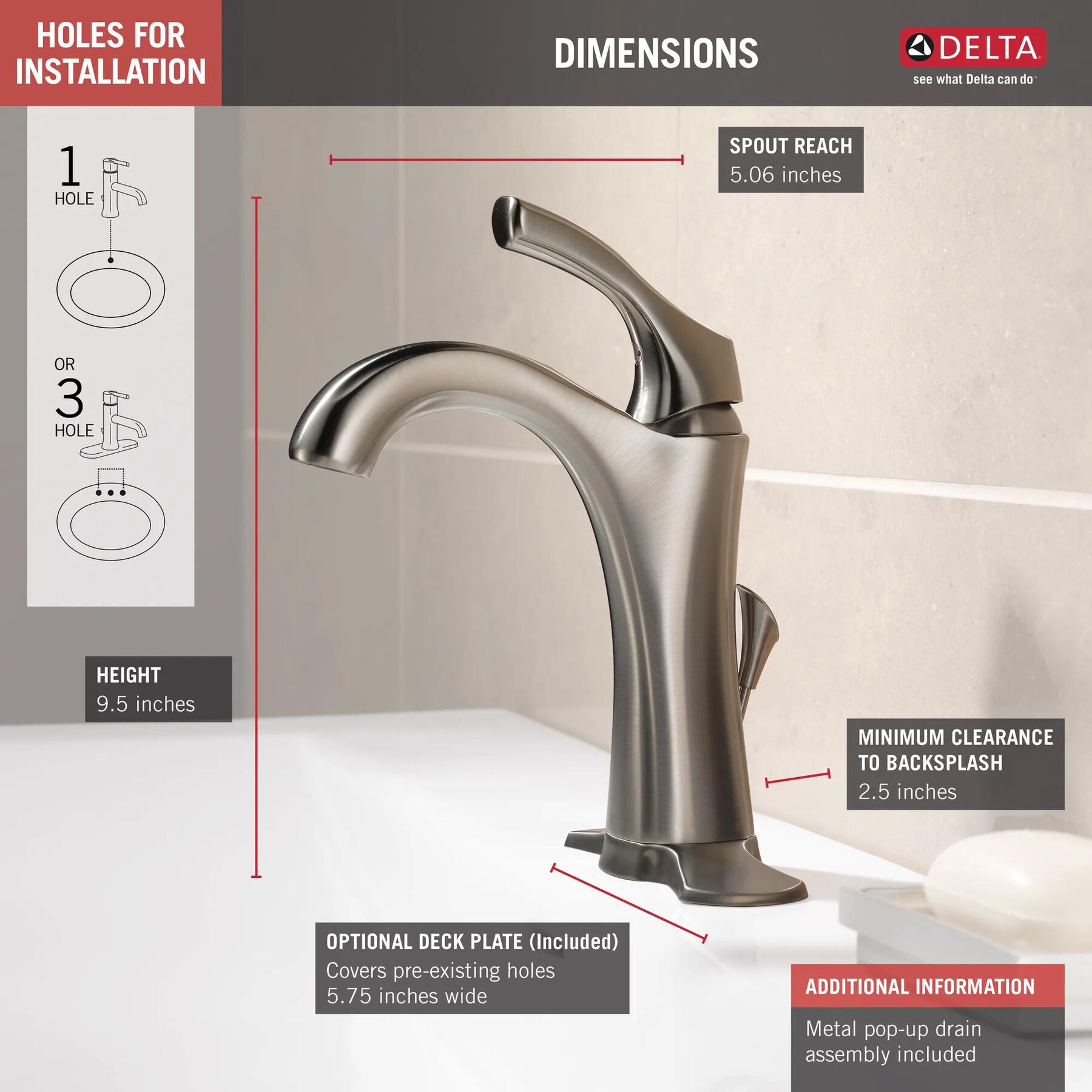Single Handle Bathroom Faucet