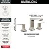 Two Handle Widespread Bathroom Faucet (Recertified)