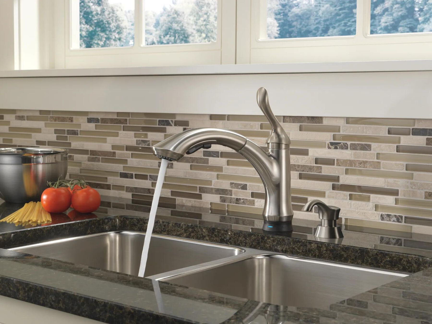 Single Handle Pull-Out Kitchen Faucet with Touch2O&reg; Technology