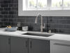 Single Handle Pull-Down Kitchen Faucet with Soap Dispenser and ShieldSpray Technology