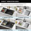 33&rdquo;&nbsp;Granite Composite&nbsp;Workstation Kitchen Sink&nbsp;Drop-In&nbsp;Top Mount Single Bowl with&nbsp;WorkFlow&trade; Ledge and Accessories