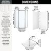38x38 Corner Shower Bundle with Door - Framed Neo with Glue Up Wall Set