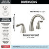 Two Handle Widespread Bathroom Faucet