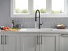 Single Handle Pull-Down Kitchen Faucet With Spring Spout