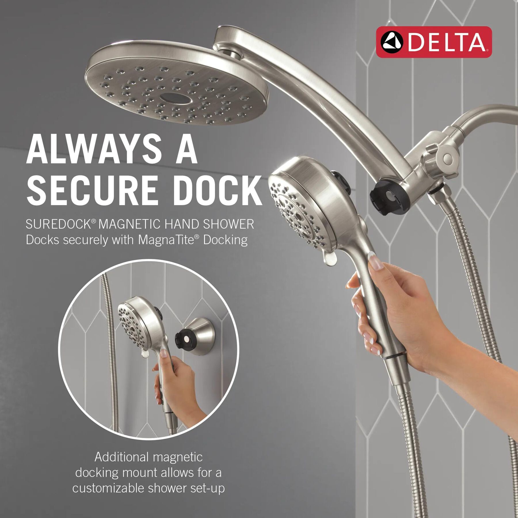 PivotPro&trade; 3-in-1 Combination Shower