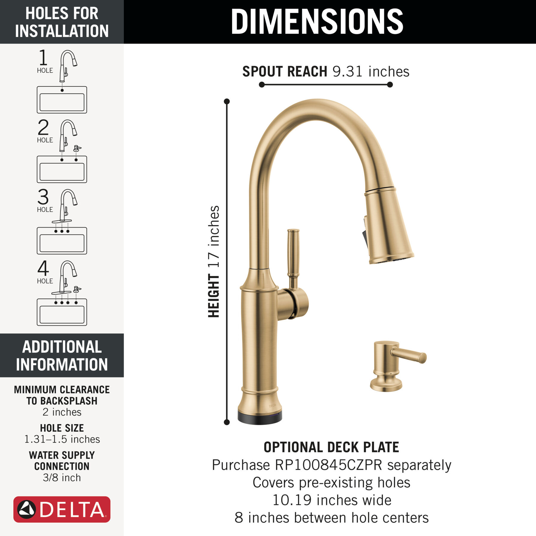Pull-Down Kitchen Single Handle with Soap Dispenser Bundle