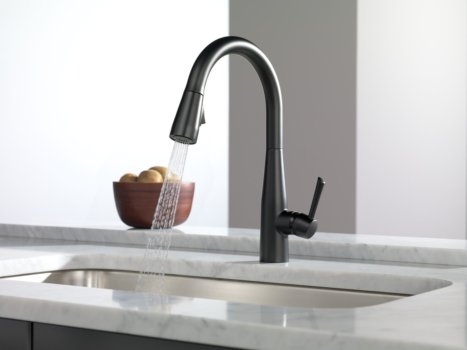 Single Handle Pull-Down Kitchen Faucet