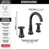 Two Handle Widespread Bathroom Faucet (Recertified)